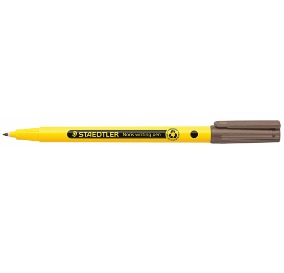 Staedtler Noris Writing Pen (0.6 mm, felt tip) (Warm Sepia, Single)
